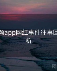 探花视频app网红事件往事回顾深解析