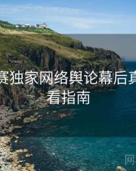 每日大赛独家网络舆论幕后真相，必看指南