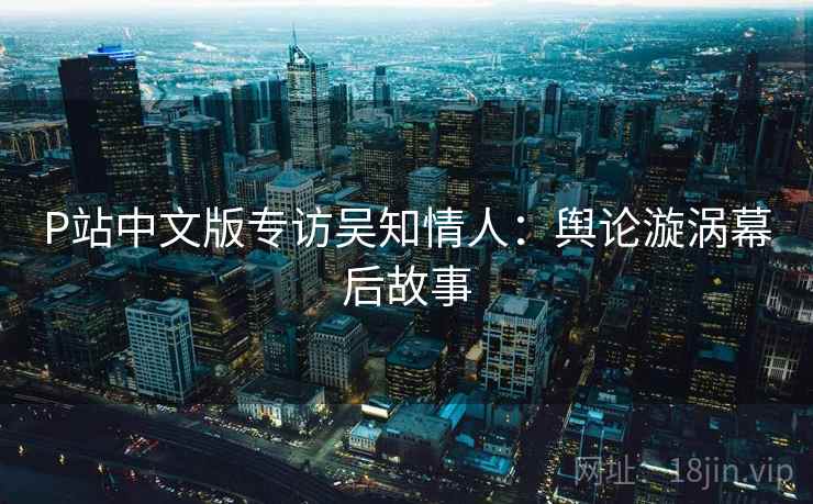 P站中文版专访吴知情人:舆论漩涡幕后故事 P站中文版专访吴知情人:舆论漩涡幕后故事