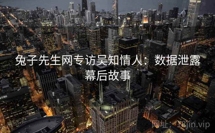 兔子先生网专访吴知情人:数据泄露幕后故事 兔子先生网专访吴知情人:数据泄露幕后故事
