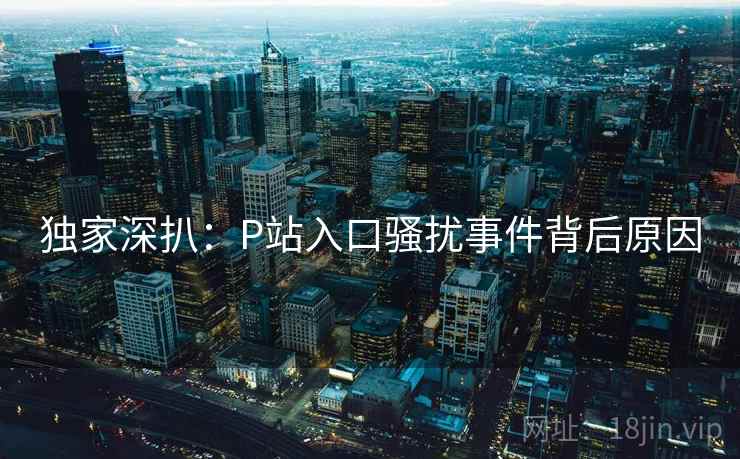 独家深扒:P站入口骚扰事件背后原因 独家深扒:P站入口骚扰事件背后原因